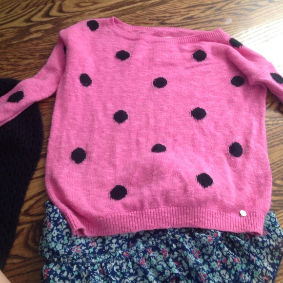 Abrecombie pink, polka dot sweater make offers!(: - Picture 1 of 3