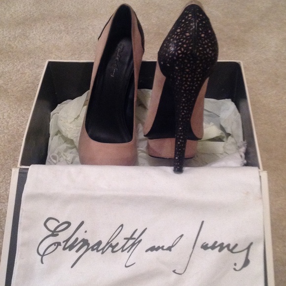 Elizabeth and James platform pumps!