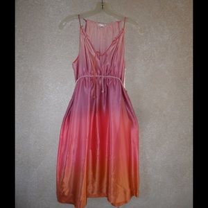 Silk spaghetti strap