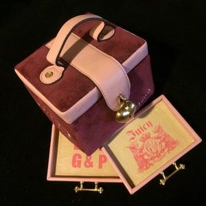 Juicy Couture burgundy & pink Jewelry box🌸