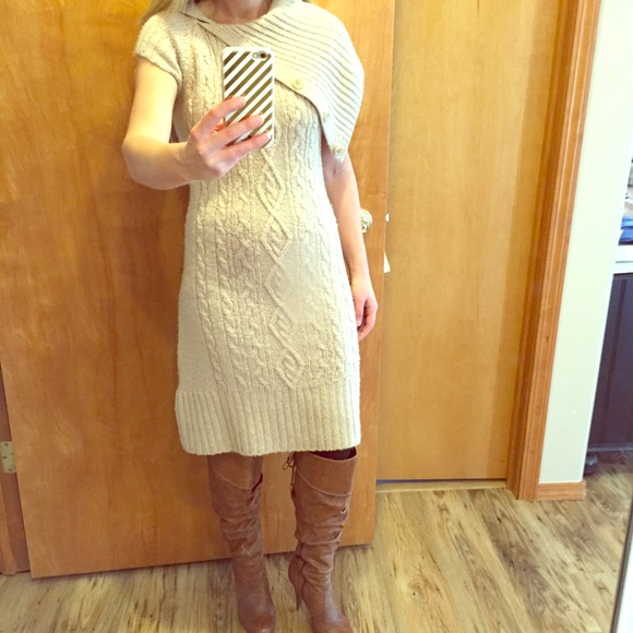 Gap cable knit off the shoulder sweater sm