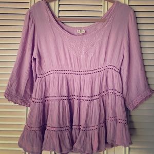 Light violet rayon shirt