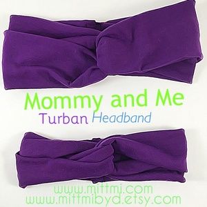Purple 💜 Love Turban Set