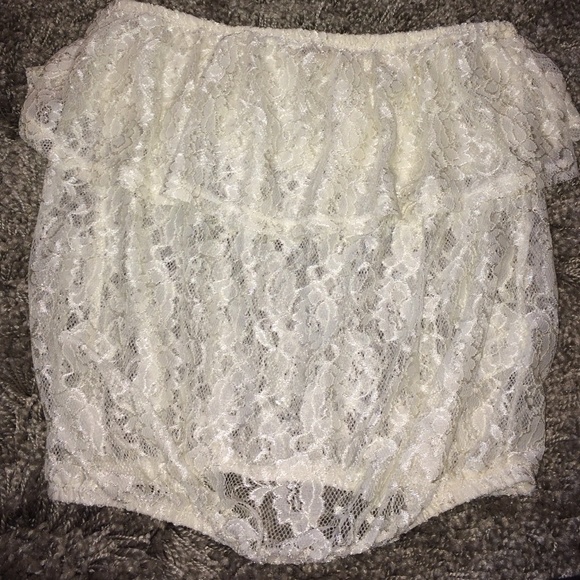 F21 lace strapless top [3 for 20]