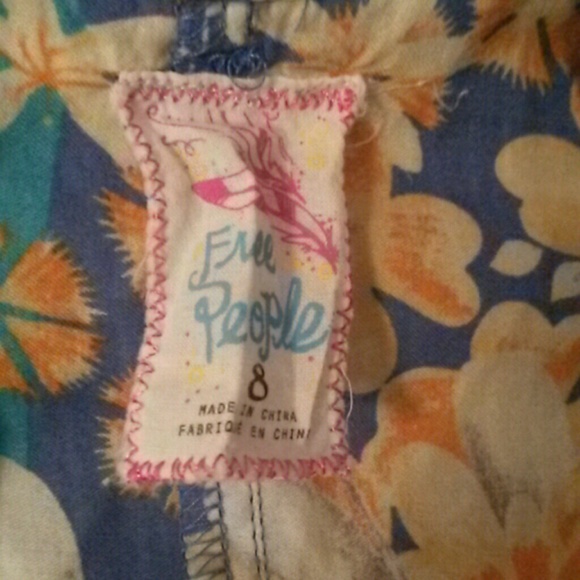 Free people dress floral size 8 medium - Picture 4 of 4