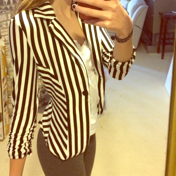 Striped blazer