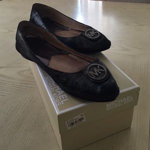 Michael Kors Metallic Suede flats