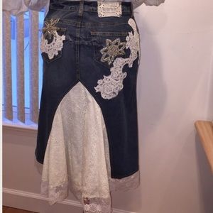 Bebe Denim skirt