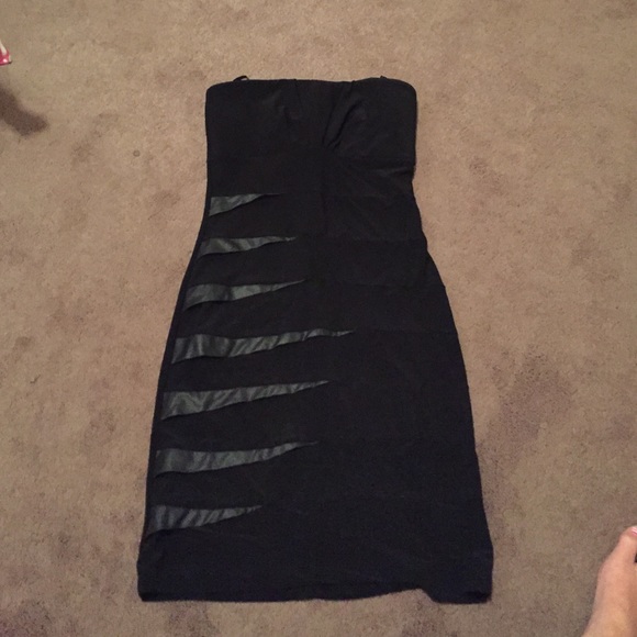 Black tight dress