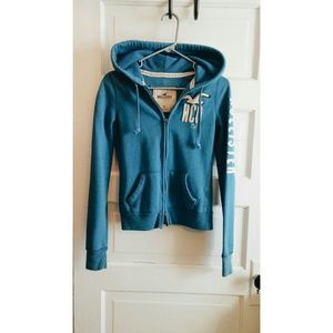 Hollister dual zip up sweatshirt