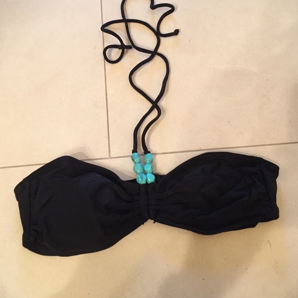 Black halter converse bikini top