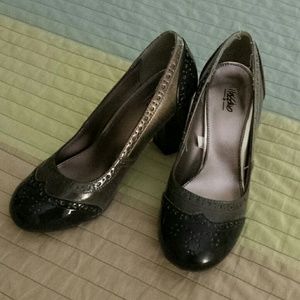 REDUCED! Black and gray heels