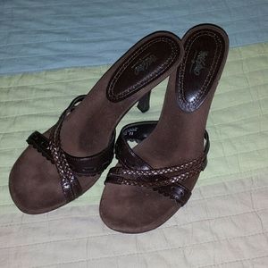 REDUCED! Brown sandals (with heels)
