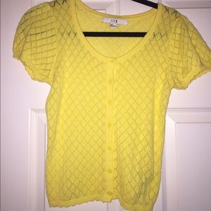 Forever 21 yellow crop sweater