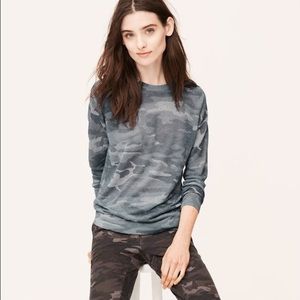 Ann Taylor Loft camo sweater