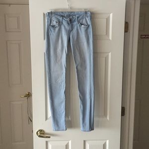 Light wash jeans