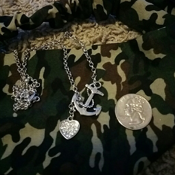 Anchor and heart necklace
