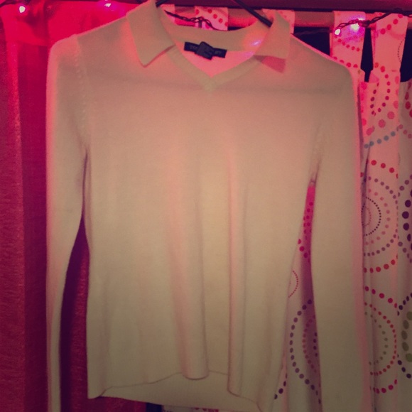 tan collared sweater - Picture 1 of 2