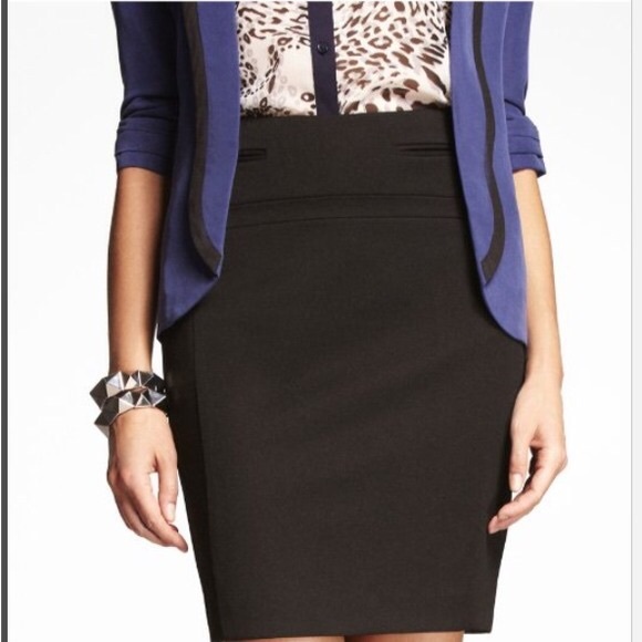 Express wilted pocket pencil skirt