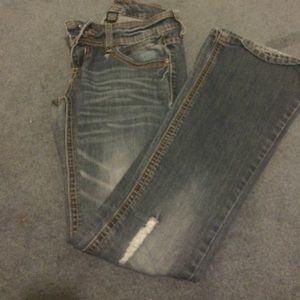 Dark wash flare jeans