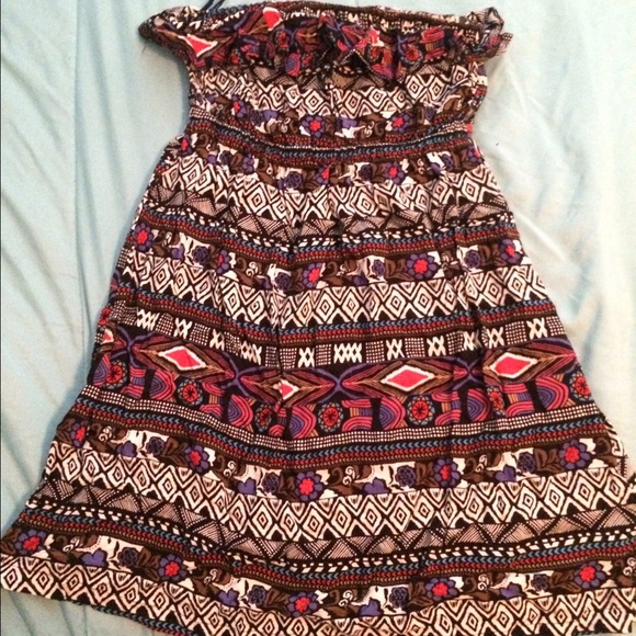 Strapless dress