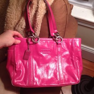 Hot pink Coach bag!!