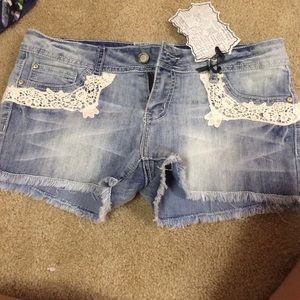 Hot kiss Jean shorts! With tag! Never worn