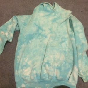 Blue tie dye hoodie