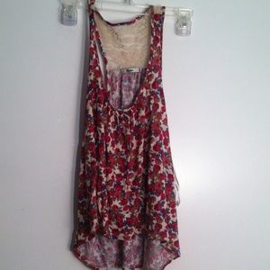 Floral print tank top