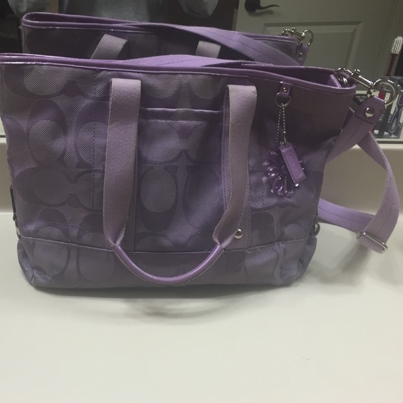 COACH purple purse.