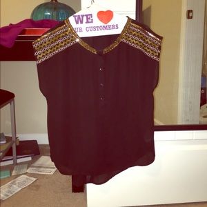 Ecote shirt with beading