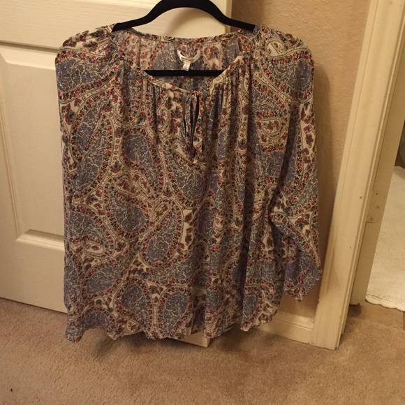 Cotton On Paisley Boho Top