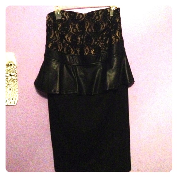 Peplum/ body con dress