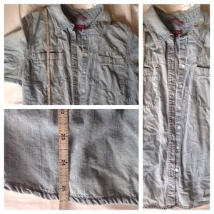 NWOT Denim button-up shirt
