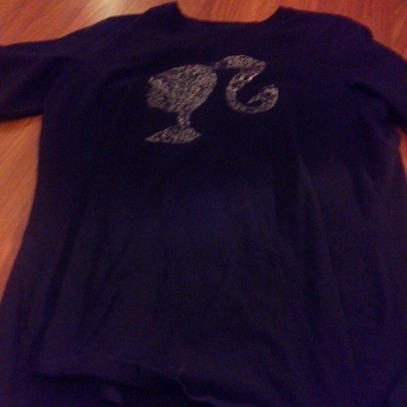 Blingy silver barbie shirt