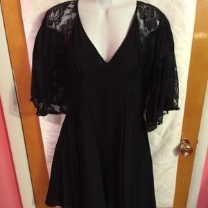 ASOS Lace Sleeve Fit n Flare Dress