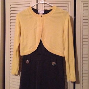 Pale yellow shrug/bolero