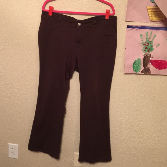 💛Boot cut brown pants