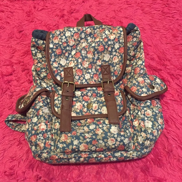 floral backpack