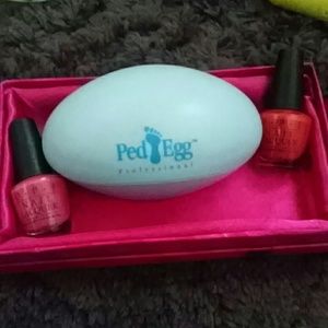 Ped-Egg with OPI mini polish