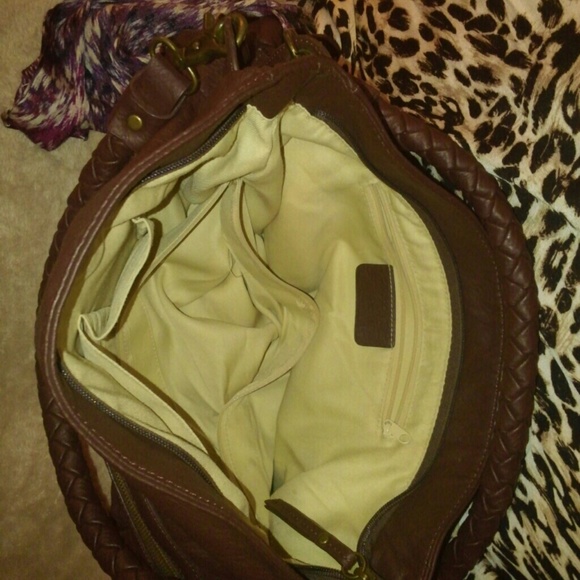 Shandie Faux Leather Bag- Chocolate main image 0