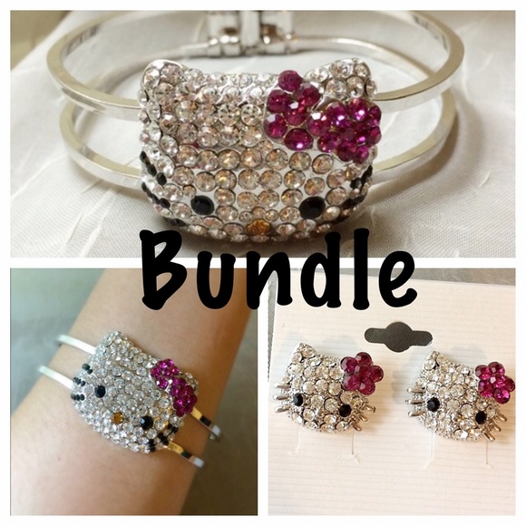 Jewelry - ⚡️SALE💥Bundle of Hello Kitty Bracelet & Earring