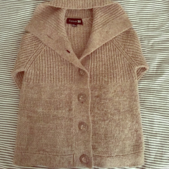 Beige Collared Sweater