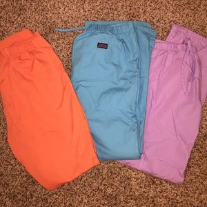 3 scrub pants