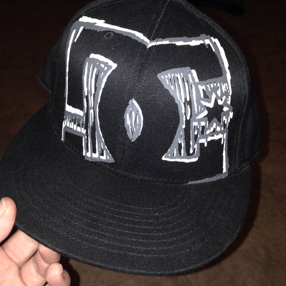 Black DC Fitted Hat