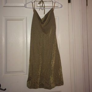 Never Worn Shimmery Gold Dress