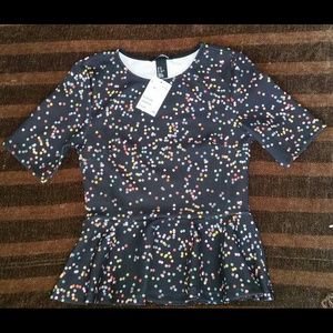 H&M Cute Peplum Blouse