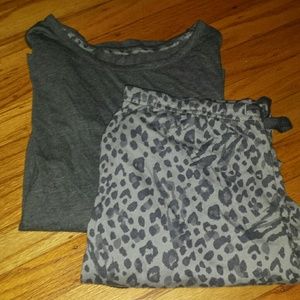 Woman's Cheetah print Pajama set