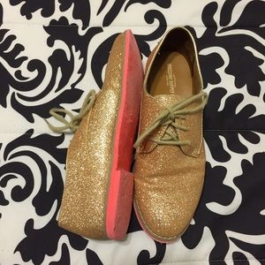 ❌ Sold in Bundle ❌ Sparkly Gold Oxfords