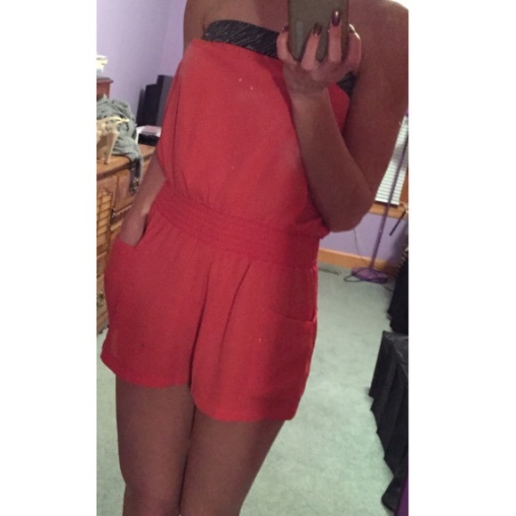 Peach/orange romper